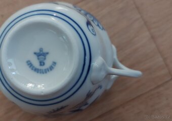 Cibulák, 1 x šálek, cibulový porcelán Dubí, Czechoslovakia - 2