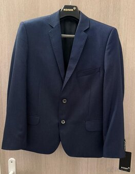 Pánský modrý oblek - 2