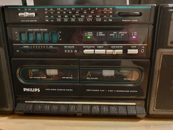 PHILIPS D 8478 80 léta BOOMBOX Kazeťák - 2