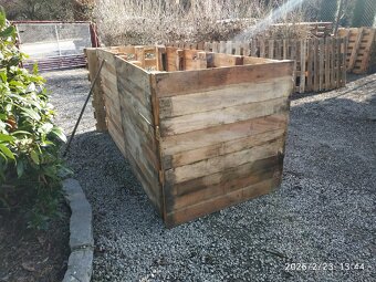 Palety - vyvýšený záhon - 2