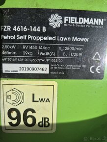 Zahradní benzínová sekačka FIELDMANN RV145-S - 2