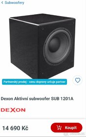 Prodám Dexon SUB 1201A aktivní subwoofer . - 2