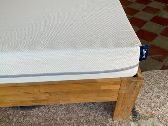 Postel 100 krát 200 cm Masiv dub - 2
