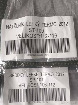 Vojenské termoprádlo AČR XXL nové - 2