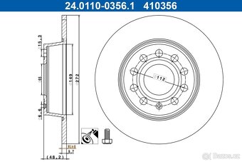 zadní Brzdové kotouče VW, AUDI, SEAT, ŠKODA 5Q0615601D - 2