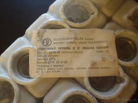 10ks Keramické pojistky - pojistkový spodek E27 63A/500V - 2