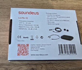 Klopovy mikrofon Soundeus LavMic 01 - 2