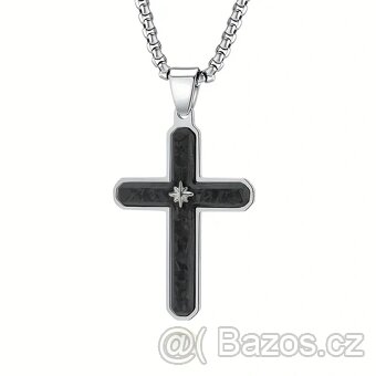 PÁNSKÝ ŘETÍZEK + KŘÍŽEK z Nerezové Oceli 316L CHIRURGICKÁ - 2