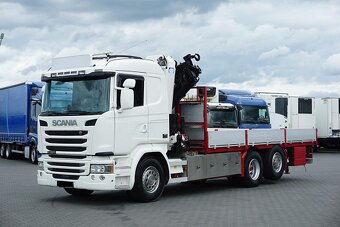 Scania G490 6x2 - valník s hydraulickou rukou 3220 - 2