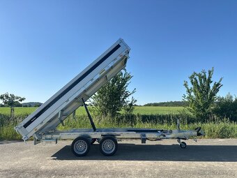 Přívěs - třístranný sklápěč, 3500kg - 2