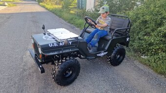 Mini Jeep Willys 150ccm pro deti a dospele - 2