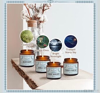 Dárková krabička se 4ks svíček - 2