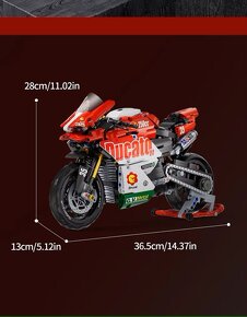 Stavebnice motocyklu Ducati kompatibilní s LEGO - 2
