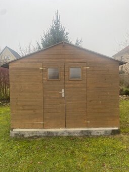 Dřevěná zahradní bouda 3 × 3,5 m - 2