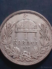 1 koruna 1892kb - 2