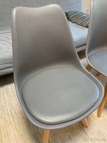 Jídelní židle retro šedé - 2