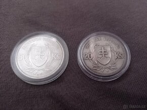 20 KS 1939 TISO - SLOVENSKO - stříbrná mince - vzácná - 2