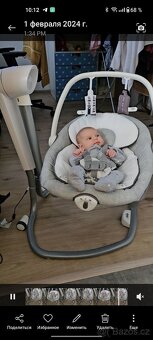 Elektro houpátko pro novorozence Joie serina 2in1 - 2