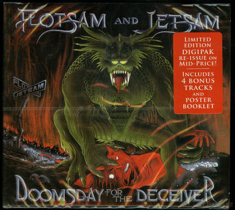 CD Flotsam&Jetsam - Doomsday For The Deceiver 1986 digipack - 2