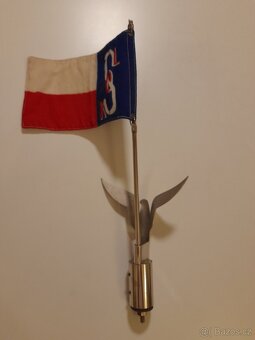 Unikátní vlaječka Sokol na chromované žerdi - 2