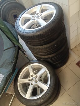 Originální alu VW 7,5 J x 17 ♥︎ kola dělají auto ♥︎ - 2