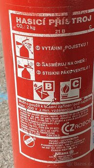 hasicí přístroj Co2 - 1,5kg a 2kg - 2