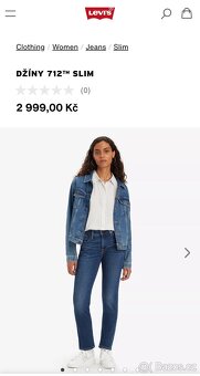 Levi's dámské slim džíny vel. M - 2