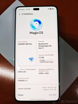 Honor 200 Pro - 12/512GB - Nový - 2