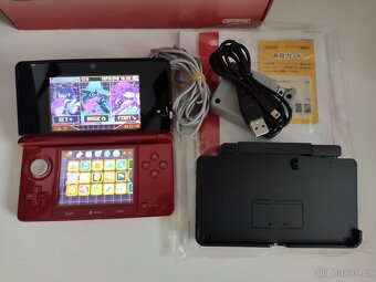 Nintendo 3DS Flare Red + homebrew hack a 64GB karta - 2