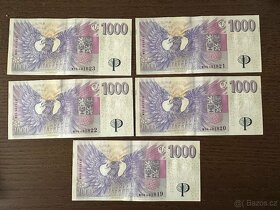 Výroční bankovka 1000kč s přítiskem - 2