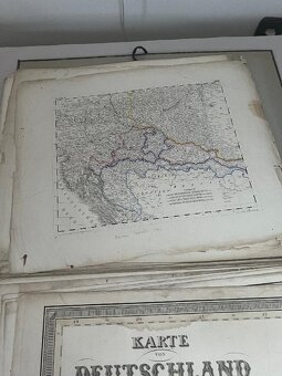 Atlas starých německých map z roku 1854 - 2