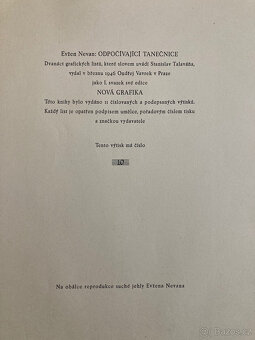 E. Nevan - Odpočívající tanečnice (12 grafík), 1946 - 2