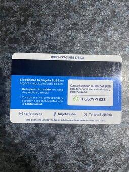 SUBE karta Buenos Aires - 2