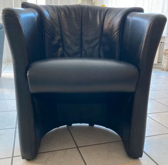 Křesla klubová kožená 2 ks - pravá kůže - 2