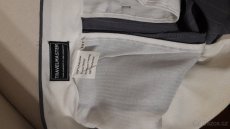 Pánský oblek-šedý s proužkem - 2