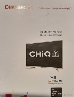 Tv uhd Changhong 49" na n. Dily, nebo opravu - 2