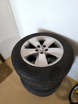 ALU Škoda Rapid, Fabia - 15" Mato + letní 185/60 R15 - 2