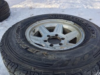 ALU kola Nissan Terrano 6x139,7 pneu 235/75 r15 - 2