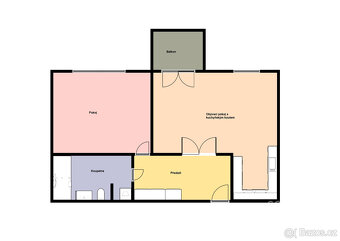Pronájem bytu 2+kk/B/S/PS, 75 m2, Praha 6 - Vokovice, ul. Ti - 2