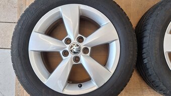 Alu kola Škoda 15" 5x100 letní pneu 185/60 R15 6-7mm Fabia - 2