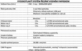 CNC stroj pro řezání vodním paprskem MJT-W3-3020 - 2