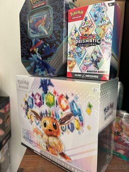 Pokemon TCG set prismatic etb + booster pack + paldea tin - 2