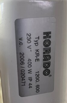 Koupelnový radiátor Korado 400 W, elektrický - 2