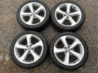 Alu orig letni sada VW Brooklyn 5x112 7,5J ET49 225/45 R17 - 2