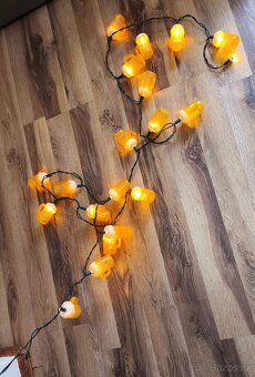 Světelný řetěz,pivní půllitry. - 2