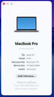 Apple Macbook Pro M1, 13", 8GB RAM, 512GB SSD disk - 2