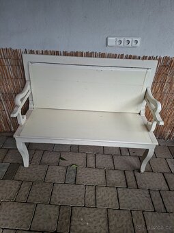 Selská dřevěná lavice - 2