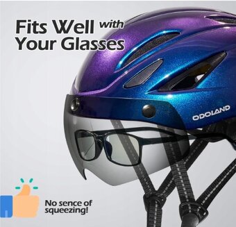 Cyklistická přilba Odoland modrá - 2
