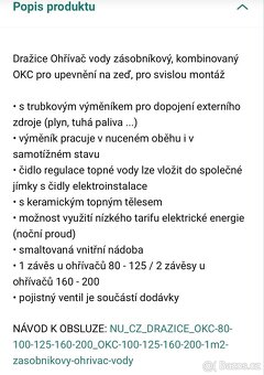 Bojler dražice OKC 80 - 2