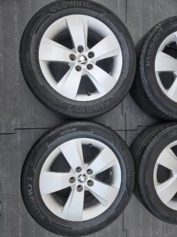 Letní Alu kola originál ŠKODA FABIA III, Rapid 6x15 ET38 - 2